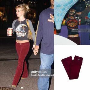 Ultra-Low Rise Corduroy Bootcut Jeans As Seen On Britney Spears